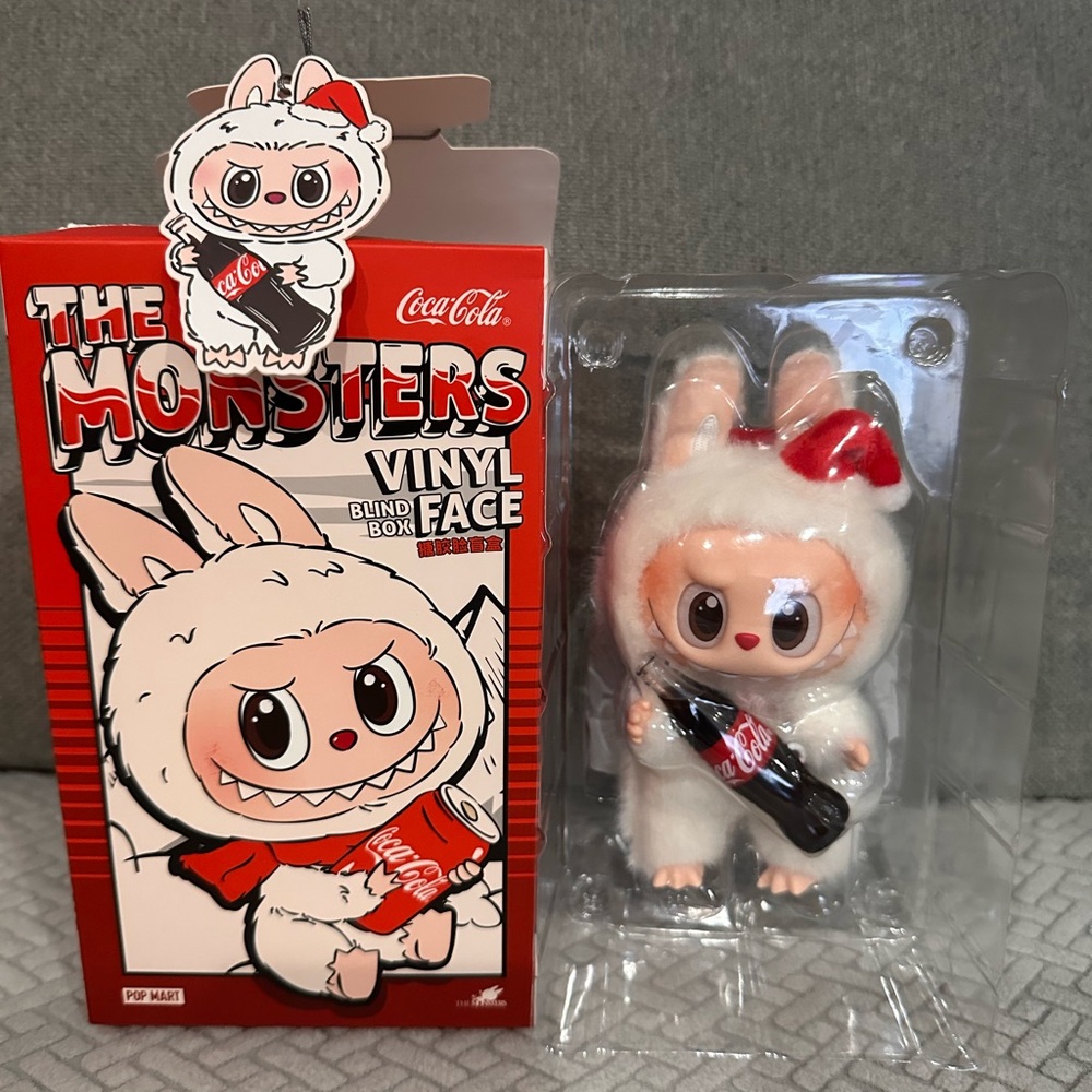 POP MART Coca-Cola The Monsters Vinyl Face plush labubu